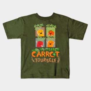 Take Carrot Yourself - Punny Garden Kids T-Shirt